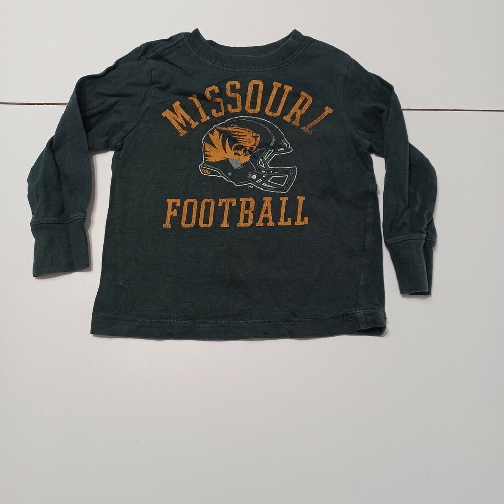 Missouri‎ Football T University Unisex Toddler 2T Charcoal Grey T-Shirt Crew Top
